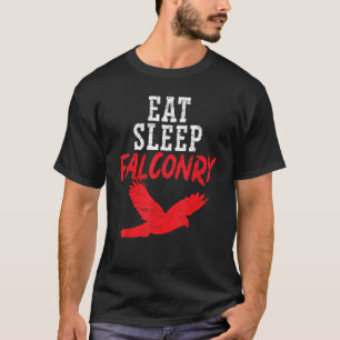 T-shirt Mangez le faucon du sommeil Faucon maître Falconer