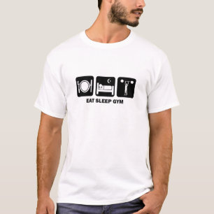 T-shirt mangez le gymnase de sommeil