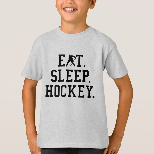 T-shirt Mangez le hockey sur glace - Amateurs de hockey (Devant)