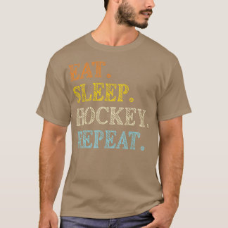 T-shirt Mangez le hockey sur glace Répéter le hockey sur g