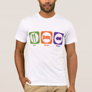 T-shirt Mangez le jeu de sommeil