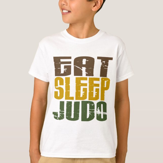 T-shirt Mangez le judo 1 de sommeil (Devant)