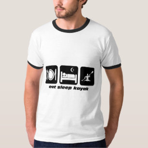T-shirt mangez le kayak de sommeil