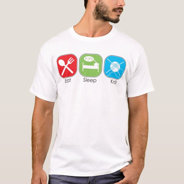 T-shirt Mangez le Knit de sommeil (Devant)