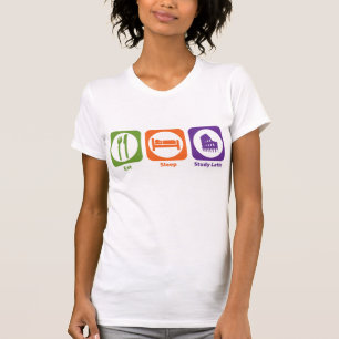 T-shirt Mangez le latin d'étude de sommeil