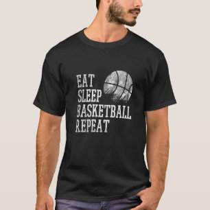 T-shirt Mangez Le Sommeil Basketball Répéter Joueur Coach