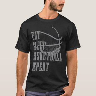 T-shirt Mangez le sommeil basketball Répéter le joueur de