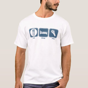 T-shirt mangez le sommeil chantent