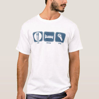 T-shirt mangez le sommeil chantent