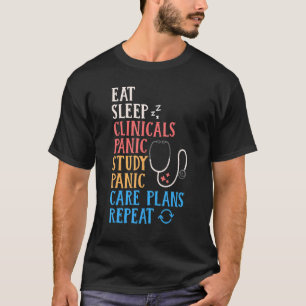 T-shirt Mangez le sommeil Clinique Panique Plans d'études