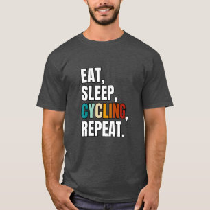 T-shirt Mangez Le Sommeil Cyclisme Répéter, Amateurs De Cy