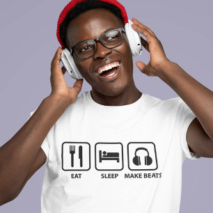 T-shirt Mangez le sommeil font des battements