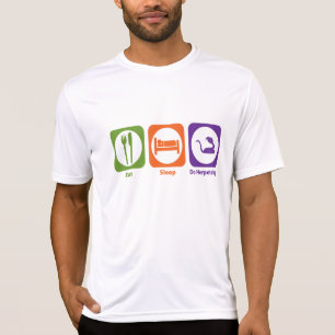 T-shirt Mangez le sommeil font le Herpetology