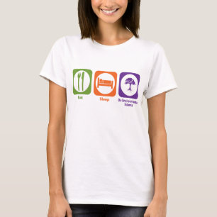 T-shirt Mangez le sommeil font les sciences de