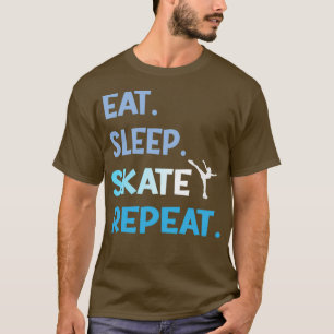 T-shirt Mangez le sommeil Ice patinage Danse Figure Répéti