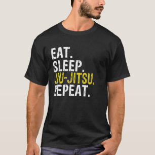 T-shirt Mangez le sommeil Jiu-Jitsu Répéter le cadeau