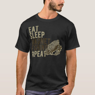 T-shirt Mangez le sommeil Magnet Pêche répétez Pêcheurs pê
