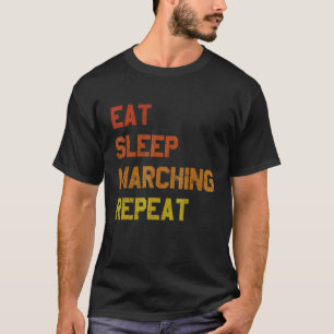 T-shirt Mangez le sommeil Marcher Répéter l'instrument de