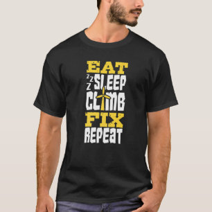 T-shirt Mangez le sommeil Monter Fixer Vertical Vent Turbi
