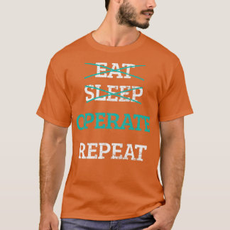 T-shirt Mangez le sommeil Opérateur Répéter Docteur Médeci
