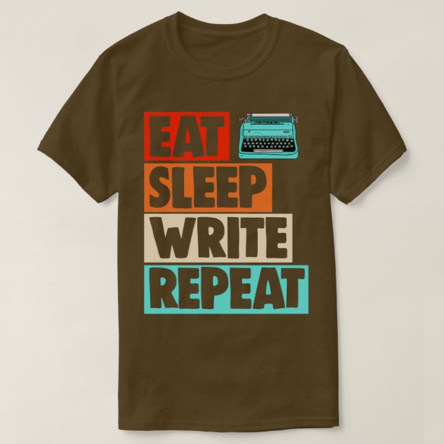 T-shirt Mangez le sommeil Répéter 1 (Design devant)