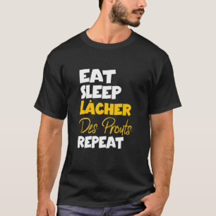T-shirt Mangez le sommeil Répétez les points de libération