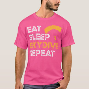T-shirt Mangez Le Sommeil Skydive Répétez Le Parachutage E