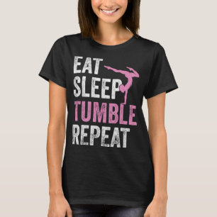 T-shirt Mangez Le Sommeil Tumble Gymnaste Tenue Filles Gym