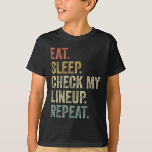 T-shirt Mangez le sommeil Vérifier ma gamme Répéter drôle