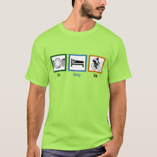T-shirt Mangez le tour de sommeil (les cyclistes)