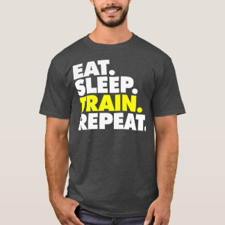 T-shirt Mangez le train de sommeil 4