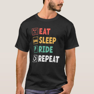 T-shirt Mangez le train du sommeil Répétez l'air de l'aven
