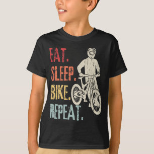 T-shirt Mangez le Vélo du sommeil Répétez le Vélo de monta