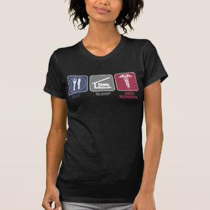 T-shirt Mangez l'école de Med de sommeil