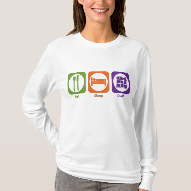 T-shirt Mangez l'édredon de sommeil (Devant)
