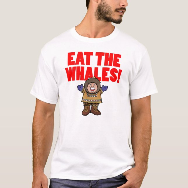 T-shirt Mangez les baleines (Devant)