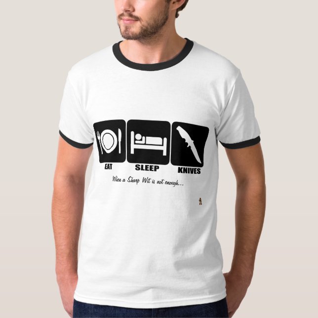 T-shirt Mangez les couteaux de sommeil (Devant)