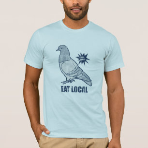 T-shirt Mangez les gens du pays, tee - shirt de pigeon