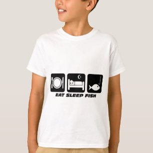 T-shirt mangez les poissons de sommeil