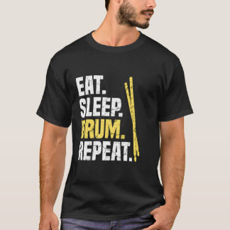 T-shirt Mangez les tambours à répétition du tambour du som