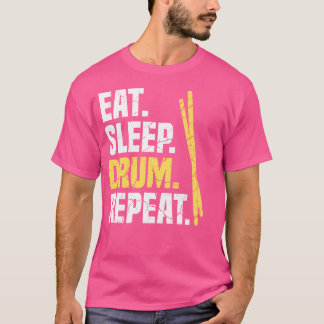 T-shirt Mangez les tambours à répétition du tambour du som