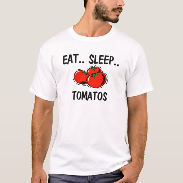 T-shirt Mangez les TOMATES de sommeil (Devant)