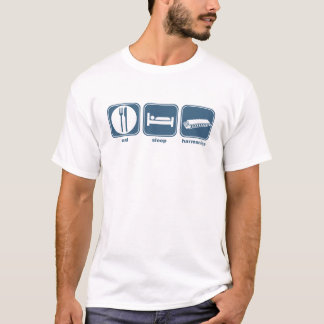 T-shirt mangez l'harmonica de sommeil