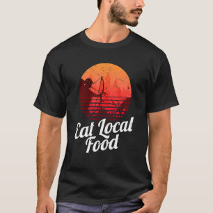 T-shirt Mangez Locale Bowhun Retro Chasse De Cerfs Chasseu