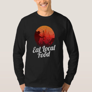 T-shirt Mangez Locale Bowhun Retro Chasse De Cerfs Chasseu