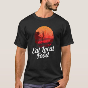 T-shirt Mangez Locale Bowhun Retro Chasse De Cerfs Chasseu
