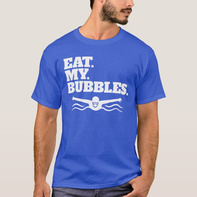 T-shirt Mangez Mes Bulles Swimmer Swimmer Team Mangez Mes  (Devant)
