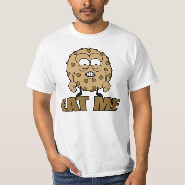 T-shirt Mangez-moi - biscuit (Devant)