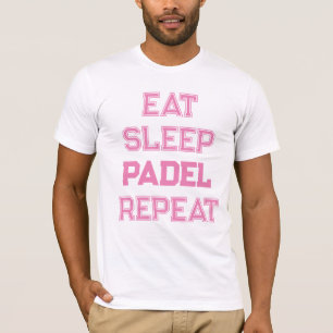 T-shirt mangez padel de sommeil répéteur padel joueur pour