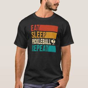 T-shirt Mangez Pickleball Sleep Répéter Lecture Pickleball